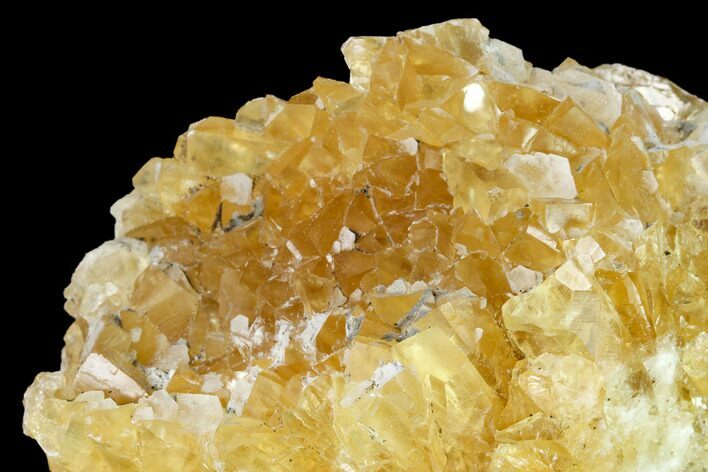 Lustrous Yellow Calcite Crystal Cluster - Fluorescent! #146688